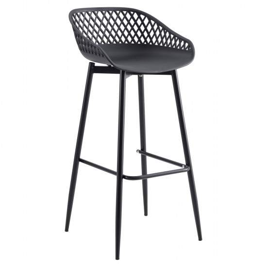 ΣΚΑΜΠΟ ΠΟΛΥΠΡΟΠΥΛΕΝΙΟΥ ΜΑΥΡΟ ΜΕ ΜΕΤΑΛΛΙΚΑ ΠΟΔΙΑ 45x45x97Υ εκ.