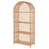 ΒΙΒΛΙΟΘΗΚΗ ΑΠΟ ΦΥΣΙΚΟ RATTAN ΣΕ ΦΥΣΙΚΟ ΧΡΩΜΑ 80x40x182Υεκ.