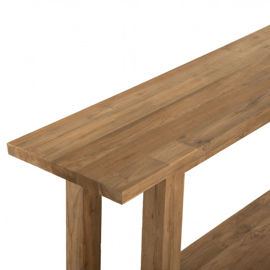 ΚΟΝΣΟΛΑ ΧΩΡΙΣ ΣΥΡΤΑΡΙ ΑΠΟ ΑΝΑΚΥΚΛΩΜΕΝΟ ΞΥΛΟ ΤΕΑΚ 240x45x91Υεκ.