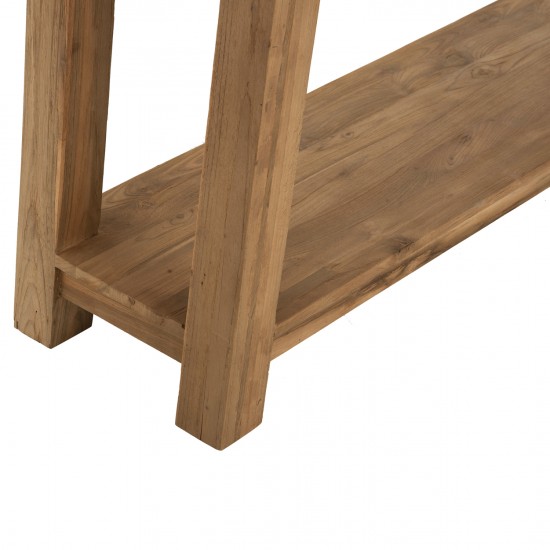 ΚΟΝΣΟΛΑ ΧΩΡΙΣ ΣΥΡΤΑΡΙ ΑΠΟ ΑΝΑΚΥΚΛΩΜΕΝΟ ΞΥΛΟ ΤΕΑΚ 240x45x91Υεκ.