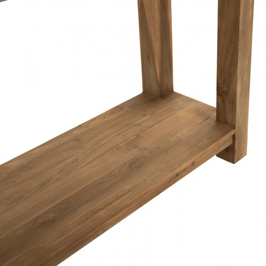 ΚΟΝΣΟΛΑ ΧΩΡΙΣ ΣΥΡΤΑΡΙ ΑΠΟ ΑΝΑΚΥΚΛΩΜΕΝΟ ΞΥΛΟ ΤΕΑΚ 240x45x91Υεκ.