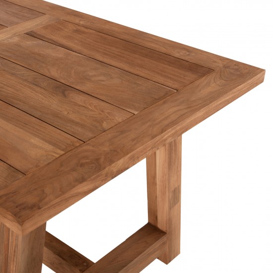 ΤΡΑΠΕΖΙ ΤΡΑΠΕΖΑΡΙΑΣ PLUTON RECYCLED TEAK ΣΕ ΦΥΣΙΚΟ ΧΡΩΜΑ 200X100X75Yεκ.