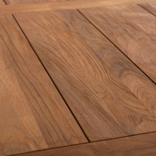 ΤΡΑΠΕΖΙ ΤΡΑΠΕΖΑΡΙΑΣ PLUTON RECYCLED TEAK ΣΕ ΦΥΣΙΚΟ ΧΡΩΜΑ 200X100X75Yεκ.