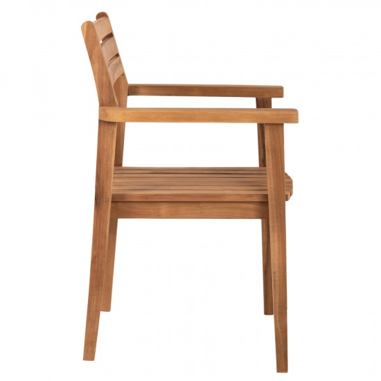 ΠΟΛΥΘΡΟΝΑ ΞΥΛΟ TEAK ΣΤΟΙΒΑΖΟΜΕΝΗ ΣΕ ΦΥΣΙΚΟ ΧΡΩΜΑ 60x54x87Y εκ.