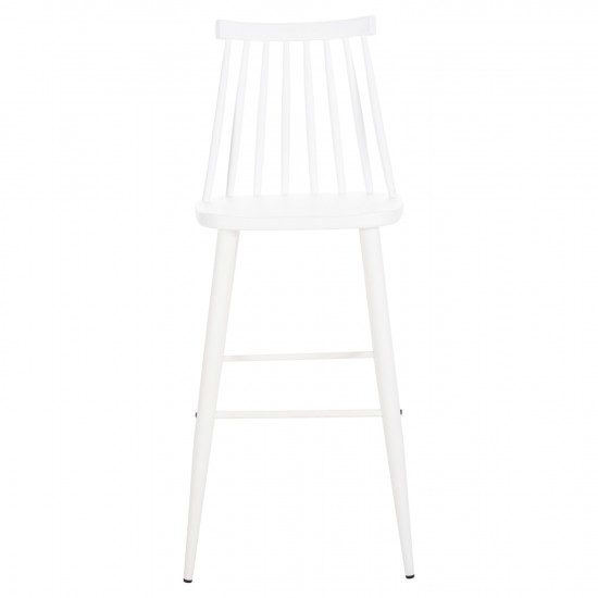 ΣΚΑΜΠΟ ΜΠΑΡ ΨΗΛΟ VANESSA ΛΕΥΚΟ PP & ΛΕΥΚΑ ΜΕΤΑΛ.ΠΟΔΙΑ 47x48,5x107Υεκ.