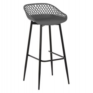 ΣΚΑΜΠΟ ΠΟΛΥΠΡΟΠΥΛΕΝΙΟΥ AVAYA ΓΚΡΙ ΜΕ ΜΕΤΑΛΛΙΚΑ ΠΟΔΙΑ ΜΑΥΡΑ 46x48x99Υ εκ.