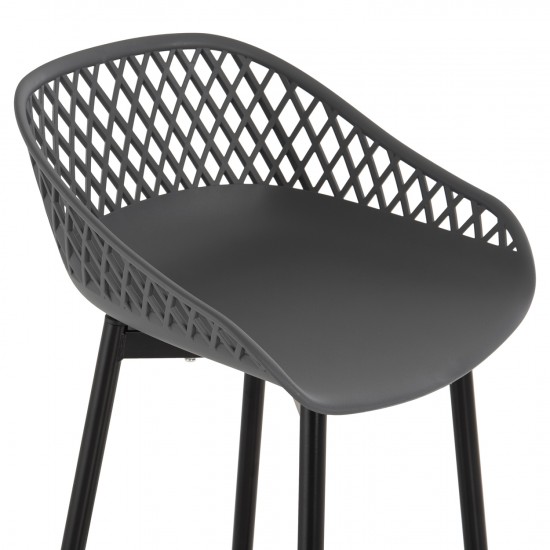 ΣΚΑΜΠΟ ΠΟΛΥΠΡΟΠΥΛΕΝΙΟΥ AVAYA ΓΚΡΙ ΜΕ ΜΕΤΑΛΛΙΚΑ ΠΟΔΙΑ ΜΑΥΡΑ 46x48x99Υ εκ.