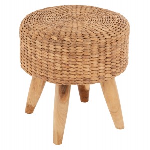 ΣΚΑΜΠΟ JIM ΞΥΛΟ ΤΕΑΚ ΣΕ ΦΥΣΙΚΟ-ΨΑΘΙΝΟ ΚΑΘΙΣΜΑ Φ43x43Υ εκ.