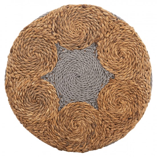 ΣΚΑΜΠΟ BEAM ΞΥΛΟ ΤΕΑΚ ΚΑΙ SEAGRASS ΣΕ ΦΥΣΙΚΟ & ΜΑΥΡΟ Φ43x45Yεκ.