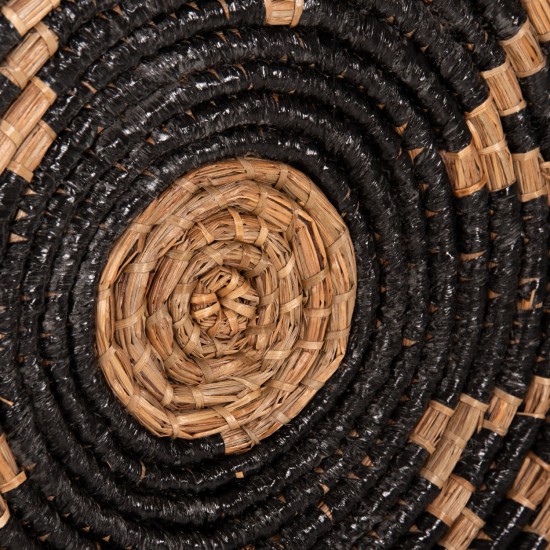 ΔΙΑΚΟΣΜΗΤΙΚΟ ΤΟΙΧΟΥ ΣΤΡΟΓΓΥΛΟ MENDONG GRASS ΣΕ ΦΥΣΙΚΟ & ΜΑΥΡΟ Φ51x6Βεκ.