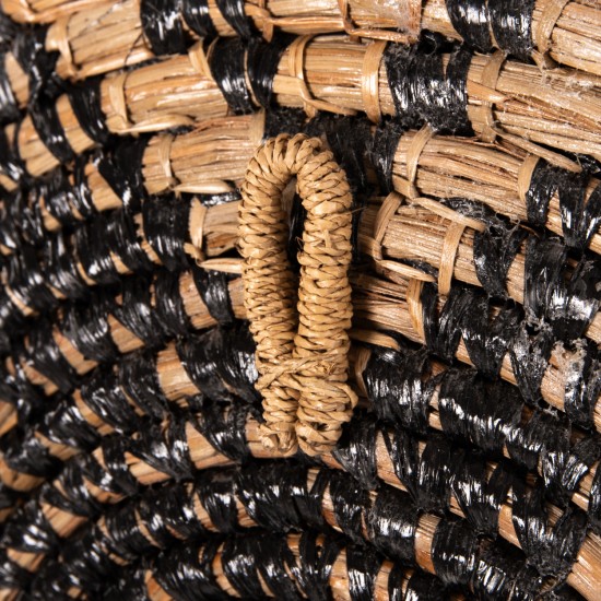 ΔΙΑΚΟΣΜΗΤΙΚΟ ΤΟΙΧΟΥ ΣΤΡΟΓΓΥΛΟ MENDONG GRASS ΣΕ ΦΥΣΙΚΟ & ΜΑΥΡΟ Φ51x6Βεκ.