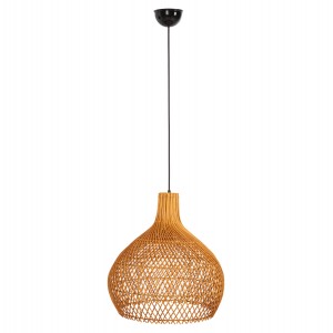 ΦΩΤΙΣΤΙΚΟ ΟΡΟΦΗΣ ΚΡΕΜΑΣΤΟ RATTAN ΣΕ ΦΥΣΙΚΟ ΧΡΩΜΑ Φ41x42Υεκ.