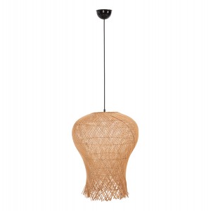 ΦΩΤΙΣΤΙΚΟ ΟΡΟΦΗΣ ΚΡΕΜΑΣΤΟ RATTAN ΣΕ ΦΥΣΙΚΟ ΧΡΩΜΑ Φ49x62Υεκ.