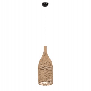 ΦΩΤΙΣΤΙΚΟ ΟΡΟΦΗΣ ΚΡΕΜΑΣΤΟ ΑΠΟ RATTAN ΣΕ ΦΥΣΙΚΟ ΧΡΩΜΑ Φ28x68,5Yεκ.