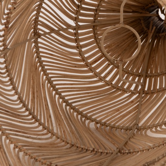 ΦΩΤΙΣΤΙΚΟ ΟΡΟΦΗΣ ΚΡΕΜΑΣΤΟ ΑΠΟ RATTAN ΣΕ ΦΥΣΙΚΟ ΧΡΩΜΑ Φ28x68,5Yεκ.