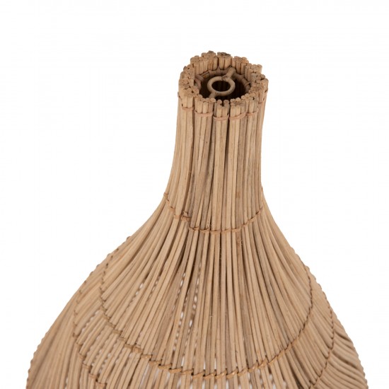 ΦΩΤΙΣΤΙΚΟ ΟΡΟΦΗΣ ΚΡΕΜΑΣΤΟ ΑΠΟ RATTAN ΣΕ ΦΥΣΙΚΟ ΧΡΩΜΑ Φ28x68,5Yεκ.