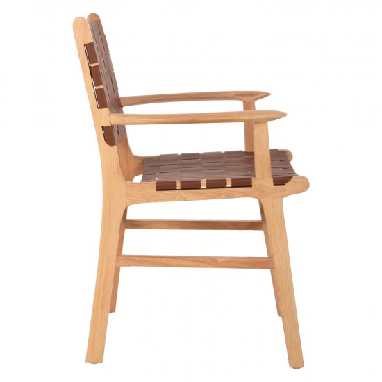 ΠΟΛΥΘΡΟΝΑ FELIPE ΤΟΟΝ ΞΥΛΟ ΜΕ PU ΚΑΦΕ 62x59x86Y εκ.