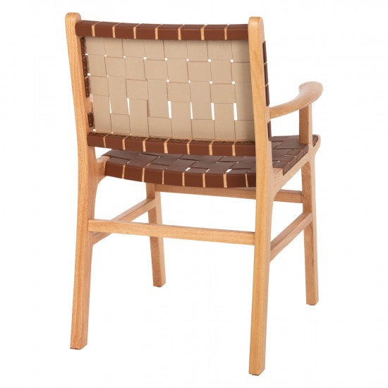 ΠΟΛΥΘΡΟΝΑ FELIPE ΤΟΟΝ ΞΥΛΟ ΜΕ PU ΚΑΦΕ 62x59x86Y εκ.