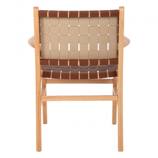 ΠΟΛΥΘΡΟΝΑ FELIPE ΤΟΟΝ ΞΥΛΟ ΜΕ PU ΚΑΦΕ 62x59x86Y εκ.