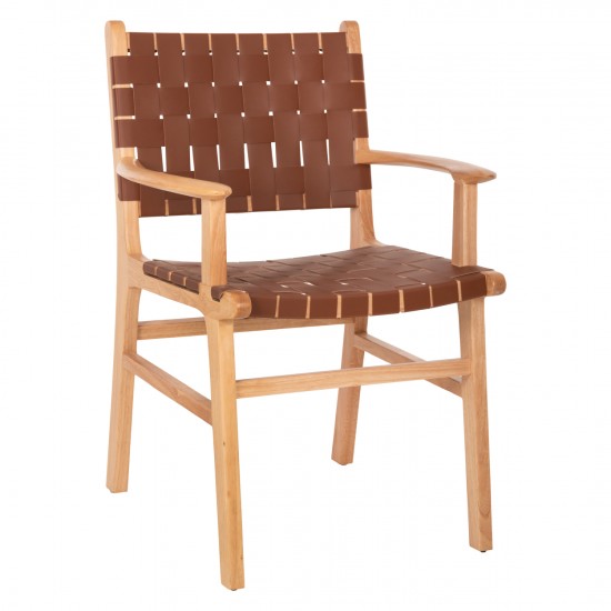 ΠΟΛΥΘΡΟΝΑ FELIPE ΤΟΟΝ ΞΥΛΟ ΜΕ PU ΚΑΦΕ 62x59x86Y εκ.