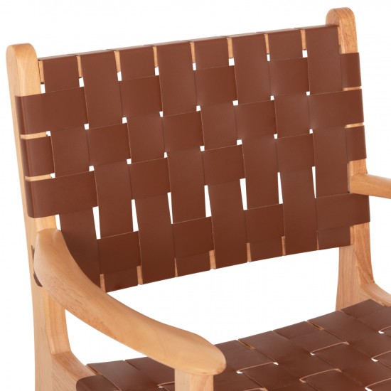 ΠΟΛΥΘΡΟΝΑ FELIPE ΤΟΟΝ ΞΥΛΟ ΜΕ PU ΚΑΦΕ 62x59x86Y εκ.