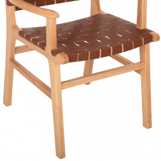 ΠΟΛΥΘΡΟΝΑ FELIPE ΤΟΟΝ ΞΥΛΟ ΜΕ PU ΚΑΦΕ 62x59x86Y εκ.