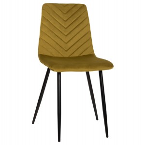 ΚΑΡΕΚΛΑ LATRELL ΒΕΛΟΥΔΟ ΛΑΔΙ ΜΕ ΜΑΥΡΑ ΜΕΤΑΛΛΙΚΑ ΠΟΔΙΑ 43x54x88Υεκ.