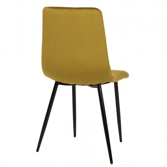 ΚΑΡΕΚΛΑ LATRELL ΒΕΛΟΥΔΟ ΛΑΔΙ ΜΕ ΜΑΥΡΑ ΜΕΤΑΛΛΙΚΑ ΠΟΔΙΑ 43x54x88Υεκ.