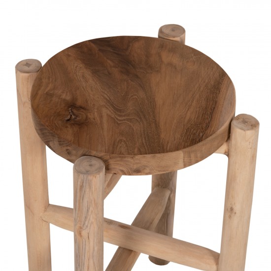 ΑΝΘΟΣΤΗΛΗ HOVER ΞΥΛΟ ΤΕΑΚ ΣΕ ΦΥΣΙΚΟ ΧΡΩΜΑ Φ30x100Yεκ.