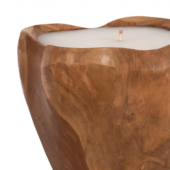 ΕΠΙΤΡΑΠΕΖΙΟ ΔΙΑΚΟΣΜΗΤΙΚΟ ΚΕΡΙ ΡΙΖΑ ΤΕΑΚ ΜΕ ΠΑΡΑΦΙΝΗ-ΦΥΣΙΚΟ ΛΕΥΚΟ 20x20x18Υεκ.