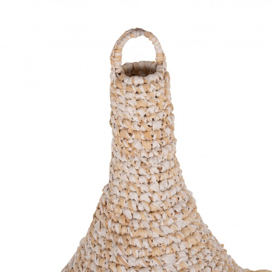 ΦΩΤΙΣΤΙΚΟ ΟΡΟΦΗΣ ΚΡΕΜΑΣΤΟ ΚΡΟΣΙΑ ΑΠΟ ΦΥΛΛΑ ΦΟΙΝΙΚΑ ΣΕ ΦΥΣΙΚΟ ΧΡΩΜΑ Φ53x45Yεκ.