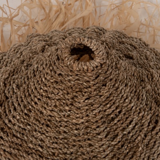 ΦΩΤΙΣΤΙΚΟ ΟΡΟΦΗΣ ΚΡΕΜΑΣΤΟ ΙΝΕΣ ΦΟΙΝΙΚΑ ΚΑΙ SEAGRASS ΚΡΟΣΙΑ Φ42x34Yεκ. ΦΥΣΙΚΟ