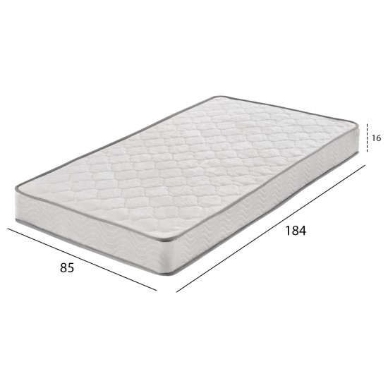 ΣΤΡΩΜΑ CONTINUOUS SPRING ΜΟΝΗΣ ΟΨΗΣ 85x184x16 εκ. ΣΤΡΩΜΑ CONTINUOUS SPRING ΜΟΝΗΣ ΟΨΗΣ 85x184x16 εκ.
