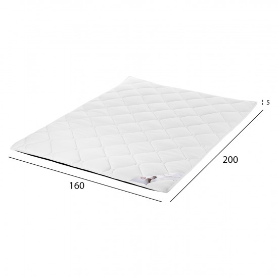 ΑΝΩΣΤΡΩΜΑ ΜΕ FOAM ΛΕΥΚΟ 160x200x5Y εκ.