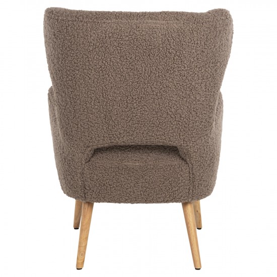 ΜΠΕΡΖΕΡΑ ΠΟΛΥΘΡΟΝΑ MYLIE ΜΠΟΥΚΛΕ ΥΦΑΣΜΑ ΚΑΦΕ ΑΝΟΙΧΤΟ 67x75x93Υ εκ.