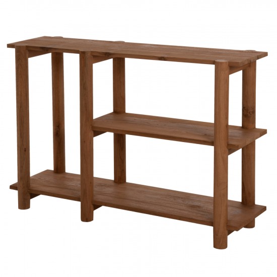 ΚΟΝΣΟΛΑ KUTAI ΑΝΑΚΥΚΛΩΜΕΝΟ ΞΥΛΟ ΤΕΑΚ ΣΕ ΦΥΣΙΚΟ RUSTIC 120x35x80Yεκ.