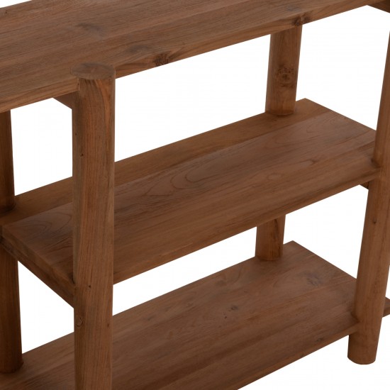 ΚΟΝΣΟΛΑ KUTAI ΑΝΑΚΥΚΛΩΜΕΝΟ ΞΥΛΟ ΤΕΑΚ ΣΕ ΦΥΣΙΚΟ RUSTIC 120x35x80Yεκ.