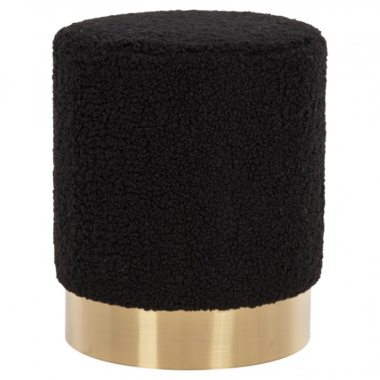 ΣΚΑΜΠΟ LEVY ΜΠΟΥΚΛΕ ΥΦΑΣΜΑ ΜΑΥΡΟ ΜΕ ΧΡΥΣΗ ΒΑΣΗ Φ35x42Υ εκ.