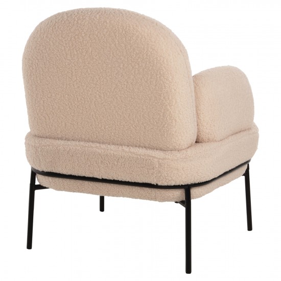 ΠΟΛΥΘΡΟΝΑ AGNES ΕΚΡΟΥ ΜΠΟΥΚΛΕ-ΜΑΥΡΑ ΜΕΤΑΛΛΙΚΑ ΠΟΔΙΑ 74x71x83Υεκ.