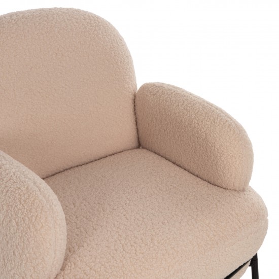 ΠΟΛΥΘΡΟΝΑ AGNES ΕΚΡΟΥ ΜΠΟΥΚΛΕ-ΜΑΥΡΑ ΜΕΤΑΛΛΙΚΑ ΠΟΔΙΑ 74x71x83Υεκ.