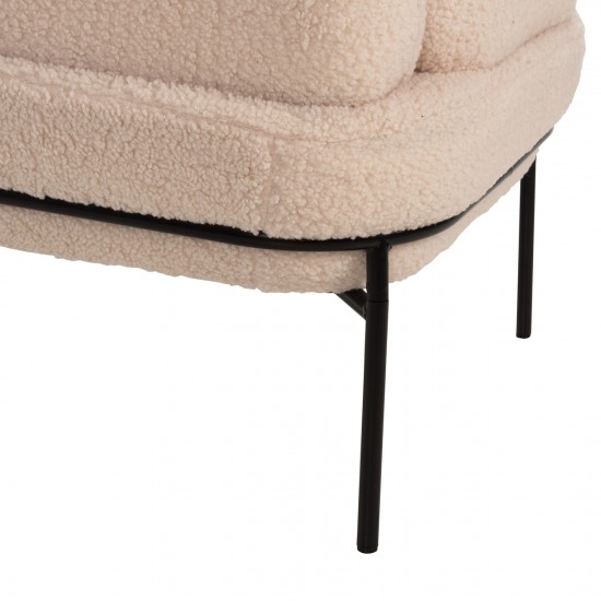 ΠΟΛΥΘΡΟΝΑ AGNES ΕΚΡΟΥ ΜΠΟΥΚΛΕ-ΜΑΥΡΑ ΜΕΤΑΛΛΙΚΑ ΠΟΔΙΑ 74x71x83Υεκ.