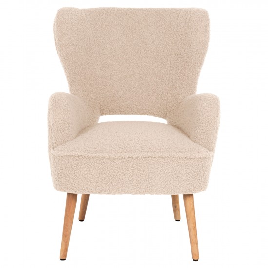 ΜΠΕΡΖΕΡΑ ΠΟΛΥΘΡΟΝΑ MYLIE ΛΕΥΚΟ ΜΠΟΥΚΛΕ 66X75X93Υ εκ.