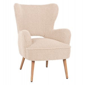 ΜΠΕΡΖΕΡΑ ΠΟΛΥΘΡΟΝΑ MYLIE ΛΕΥΚΟ ΜΠΟΥΚΛΕ 66X75X93Υ εκ.