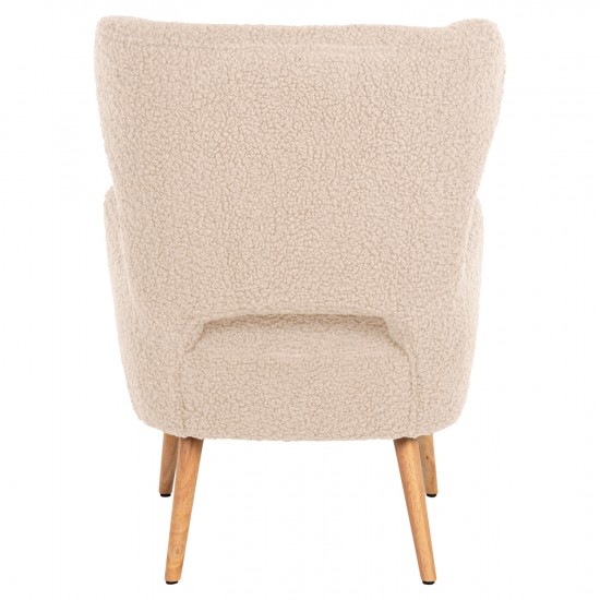 ΜΠΕΡΖΕΡΑ ΠΟΛΥΘΡΟΝΑ MYLIE ΛΕΥΚΟ ΜΠΟΥΚΛΕ 66X75X93Υ εκ.