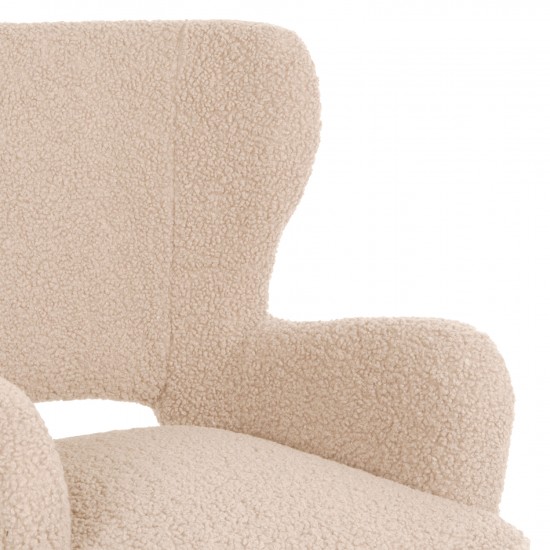 ΜΠΕΡΖΕΡΑ ΠΟΛΥΘΡΟΝΑ MYLIE ΛΕΥΚΟ ΜΠΟΥΚΛΕ 66X75X93Υ εκ.