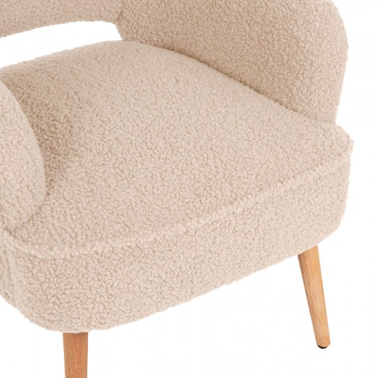 ΜΠΕΡΖΕΡΑ ΠΟΛΥΘΡΟΝΑ MYLIE ΛΕΥΚΟ ΜΠΟΥΚΛΕ 66X75X93Υ εκ.