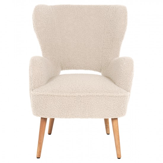 ΜΠΕΡΖΕΡΑ ΠΟΛΥΘΡΟΝΑ MYLIE ΜΠΟΥΚΛΕ ΥΦΑΣΜΑ ΕΚΡΟΥ 66X75X93Υ εκ.