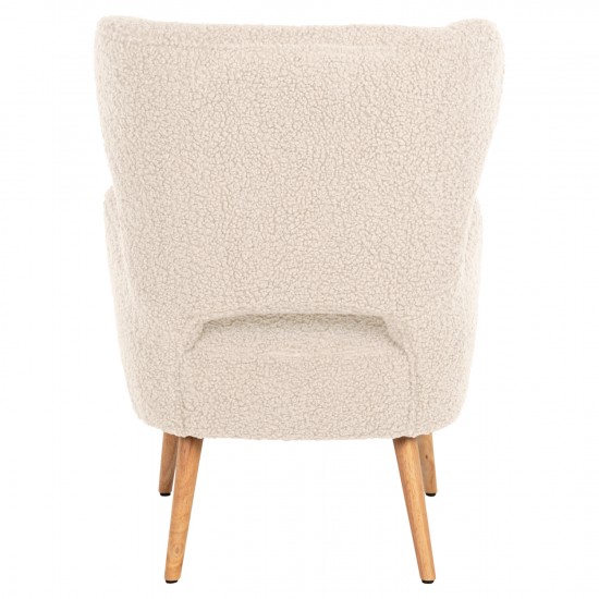 ΜΠΕΡΖΕΡΑ ΠΟΛΥΘΡΟΝΑ MYLIE ΜΠΟΥΚΛΕ ΥΦΑΣΜΑ ΕΚΡΟΥ 66X75X93Υ εκ.