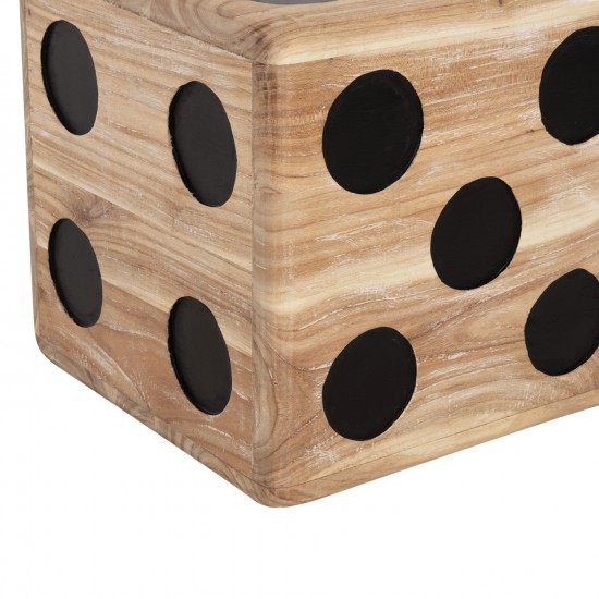 ΣΚΑΜΠΟ ΖΑΡΙ  ΞΥΛΟ ΤΕΑΚ ΣΕ ΦΥΣΙΚΟ ΧΡΩΜΑ 40x40x40 εκ.