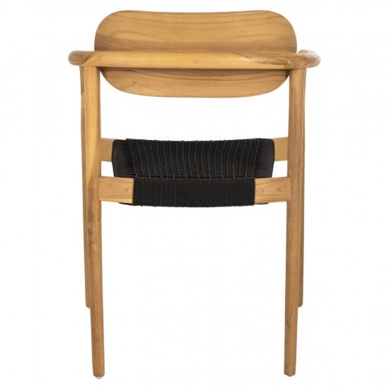 ΠΟΛΥΘΡΟΝΑ OSLO ΞΥΛΟ TEAK ΦΥΣΙΚΟ & ΜΑΥΡΟ ΣΧΟΙΝΙ 55x54x80Y εκ.